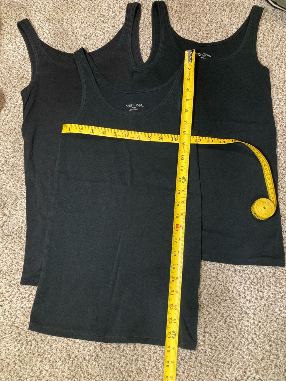 Women’s Merona Black Tank Tops - Set of 3